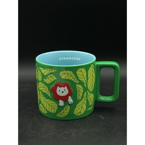 Starbucks Other - Starbucks Cat Lion Mug Monyee Chau Collection 2024 14oz Coffee Mug